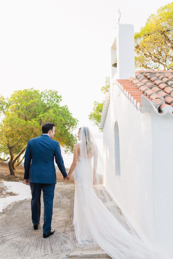 Wedding ceremony in Spetses island, Greece